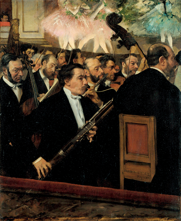  埃德加·德加 Edgar Degas—— 歌剧院 乐队1870